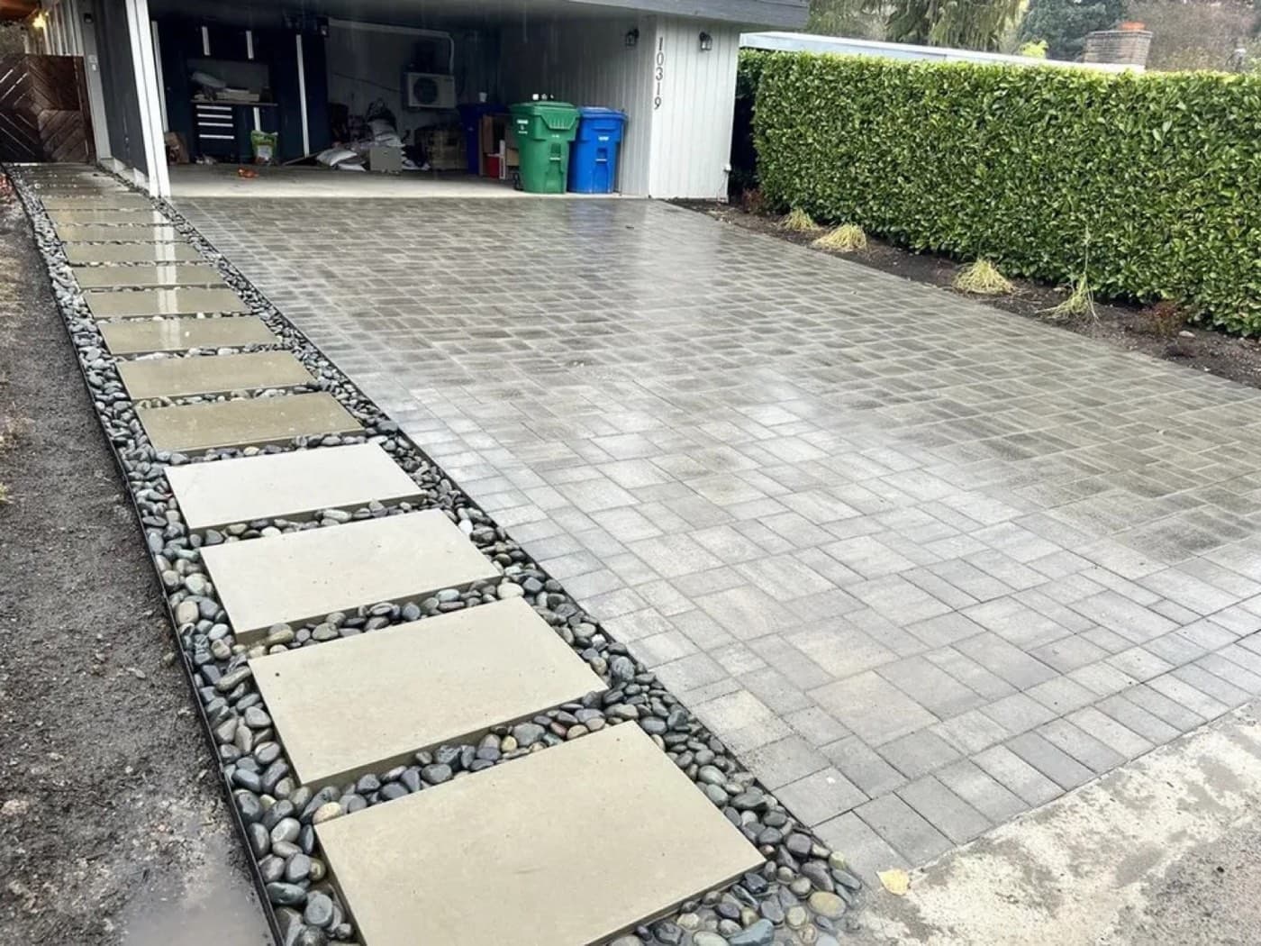 Folly Beach walkover and paver entry
