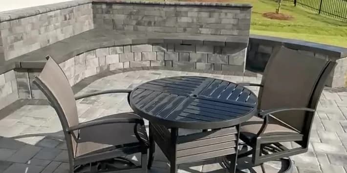 Paver Patio & Sitting Wall — Hampton Hall, Bluffton, SC